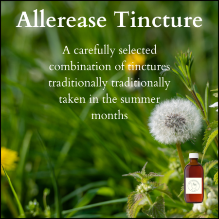 A combination of tinctures to ease congestion in the summer months