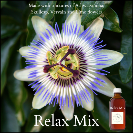 A combination of tinctures to calm anxiety and soothe the nervous system