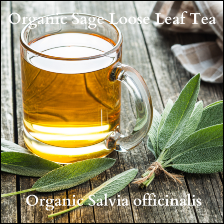 Organic sage loose leaf tea