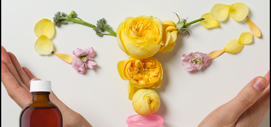 Shop teas and tinctures for female hormone balance