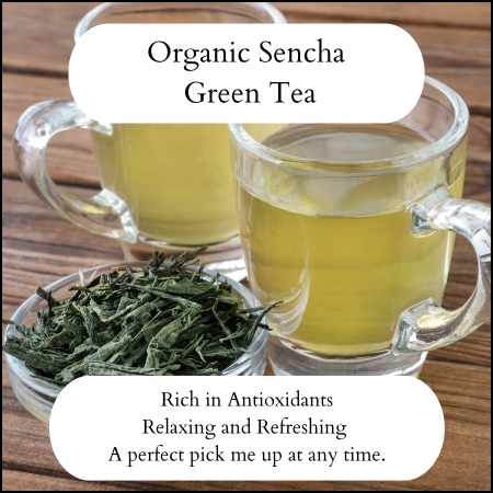 Organic Sencha Loose Leaf Green Tea premium quality.